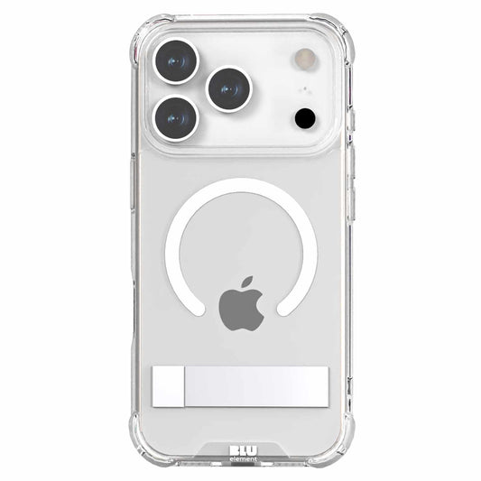 Blu Element DropZone — Étui robuste MagSafe avec support pour iPhone 17 Pro — transparent