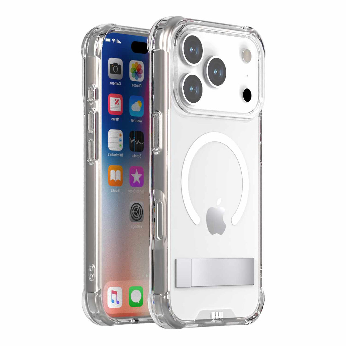 Blu Element DropZone Rugged MagSafe w/kickstand Case Clear for iPhone 17 Pro