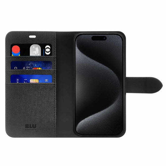 Blu Element Folio 2-in-1 MagSafe Case Black for iPhone 18 Pro/17 Pro