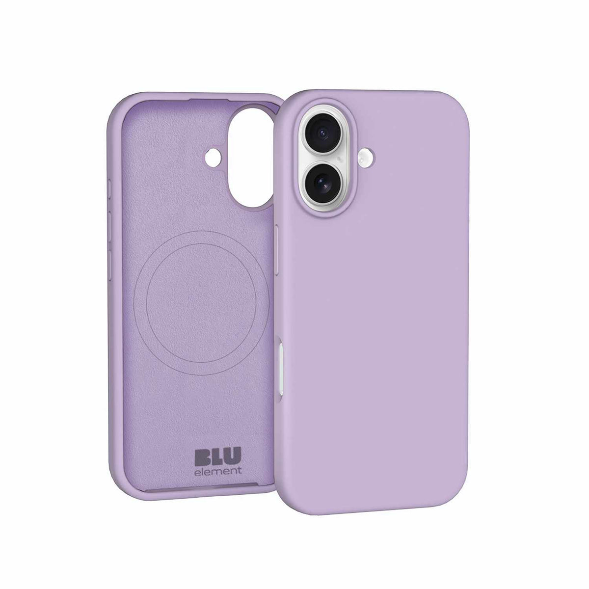 Blu Element — Étui en silicone MagSafe pour iPhone 17 — lavande