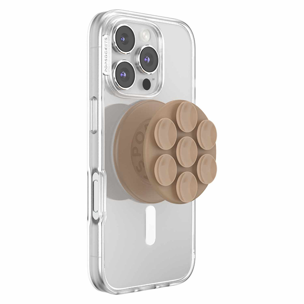 PopSockets PopGrip Suck-jusqu’à pour MagSafe Round avec — Adaptateur Latte
