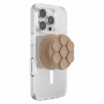PopSockets PopGrip Suck-jusqu’à pour MagSafe Round avec — Adaptateur Latte