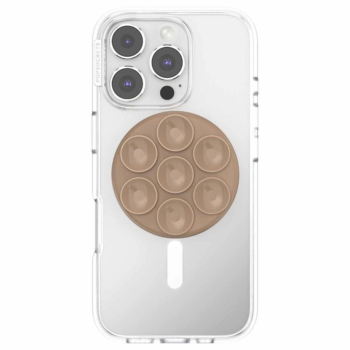 PopSockets PopGrip Suck-jusqu’à pour MagSafe Round avec — Adaptateur Latte
