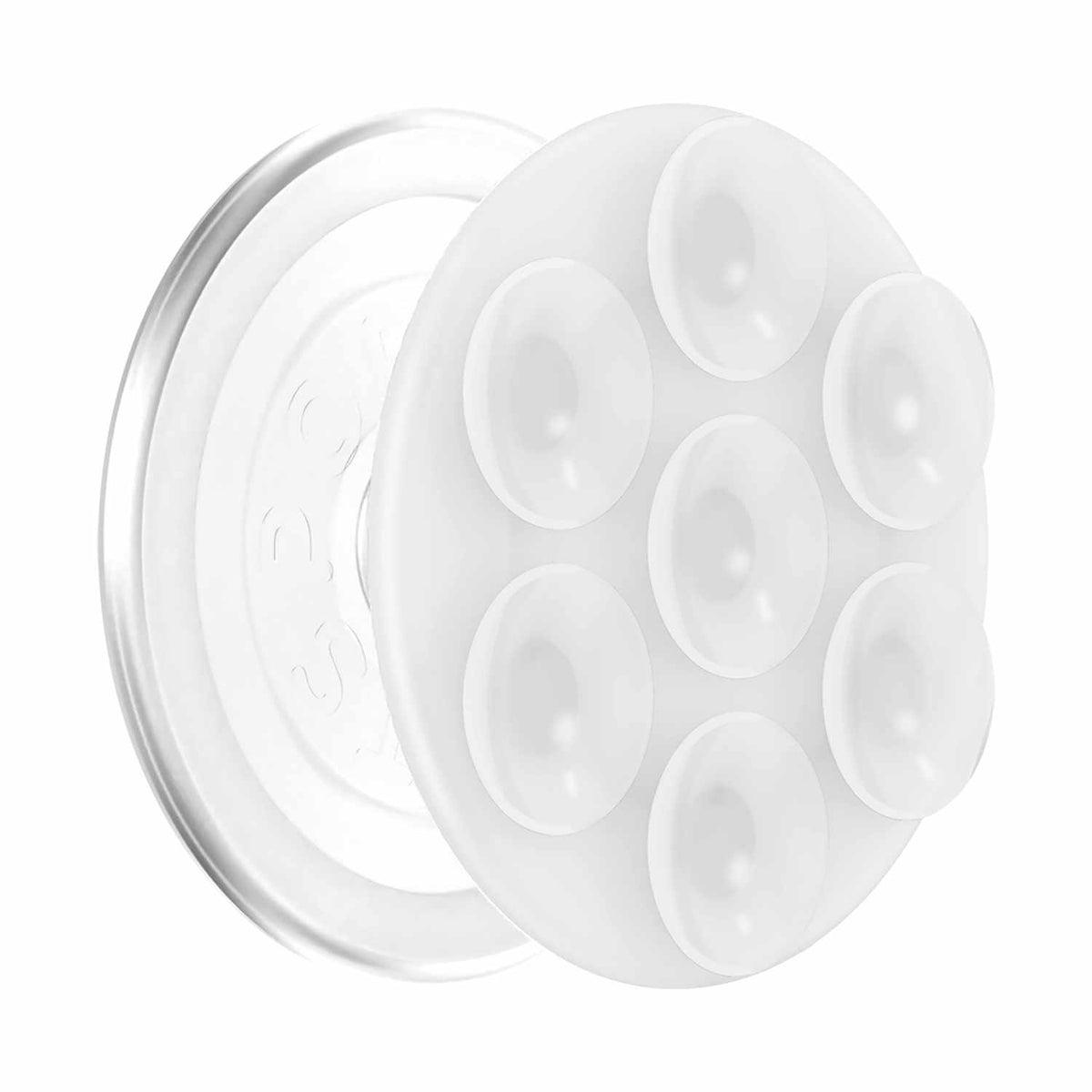 PopSockets PopGrip Suck-jusqu’à pour MagSafe Round avec — Adaptateur — transparent