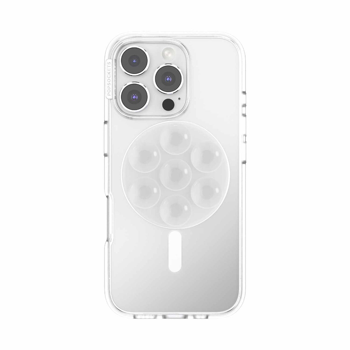 PopSockets PopGrip Suck-jusqu’à pour MagSafe Round avec — Adaptateur — transparent