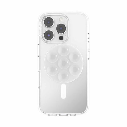 PopSockets PopGrip Suck-jusqu’à pour MagSafe Round avec — Adaptateur — transparent