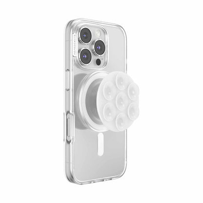 PopSockets PopGrip Suck-jusqu’à pour MagSafe Round avec — Adaptateur — transparent