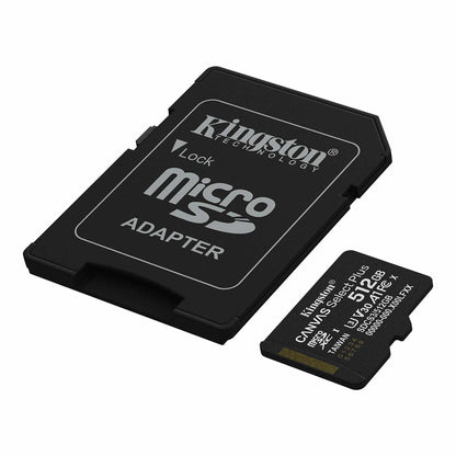 Kingston 512GB microSDXC Canvas Select Plus Gen3 150MB/s A1 Card avec — Adaptateur