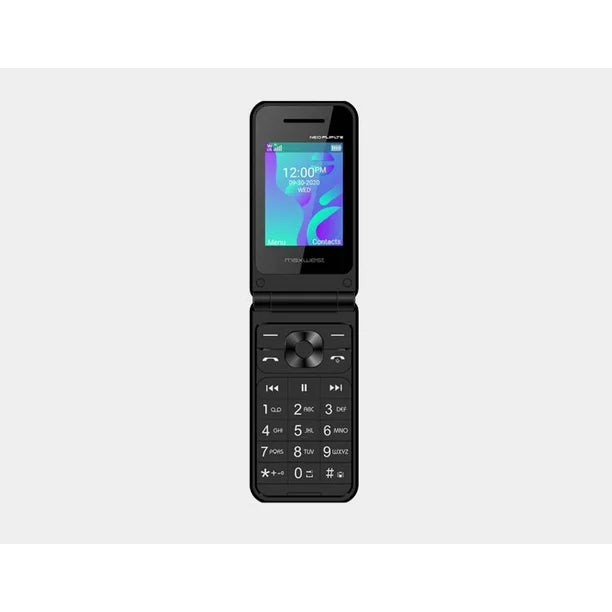 Maxwest Neo Flip Phone 4G LTE Volte 4G Dual Nano Sim GSM Unlocked Black