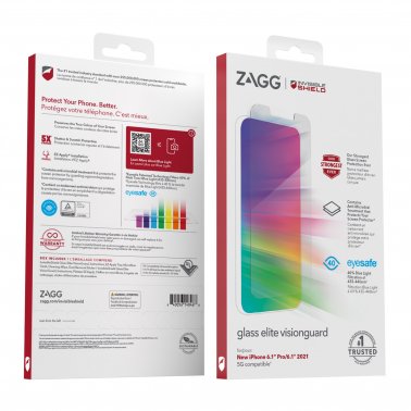 iPhone 14/13/13 Pro ZAGG InvisibleShield Glass Elite VisionGuard+ Screen Protector