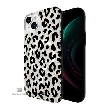 iPhone 13/14/15 Variations Kate Spade Protective Hardshell MagSafe Case - City Leopard