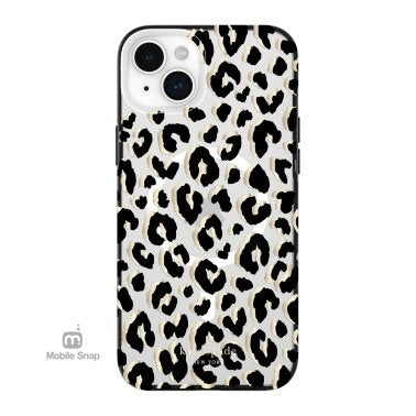 iPhone 13/14/15 Variations Kate Spade Protective Hardshell MagSafe Case - City Leopard