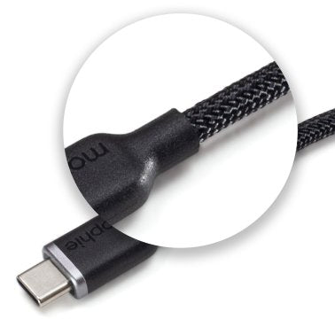Mophie 200cm USB-C to USB-C Charge and Sync Cable - Black