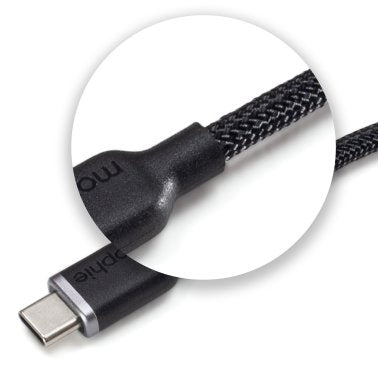 Mophie 100cm USB-C to Lightning Charge and Sync Cable - Black