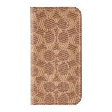 iPhone 16 Pro Max Coach Folio Signature C Case - Tan
