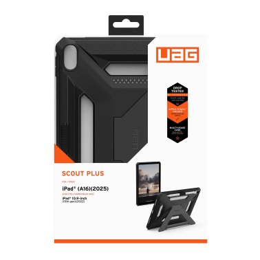 iPad A16/iPad 10th Gen UAG Scout+ - Black Tablet Case