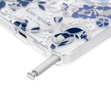 Samsung Galaxy S26/S26+/S26 Ultra   Kate Spade Protective w/Magnet Case - Flowerbed Blue