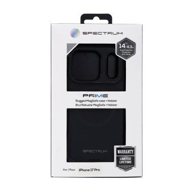 iPhone 17 Pro SPECTRUM Prime + Holster Case w/Magnets - Black