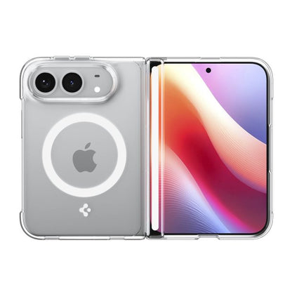 iPhone Duo Spigen Crystal Hybrid Pro MagFit - Clear/White