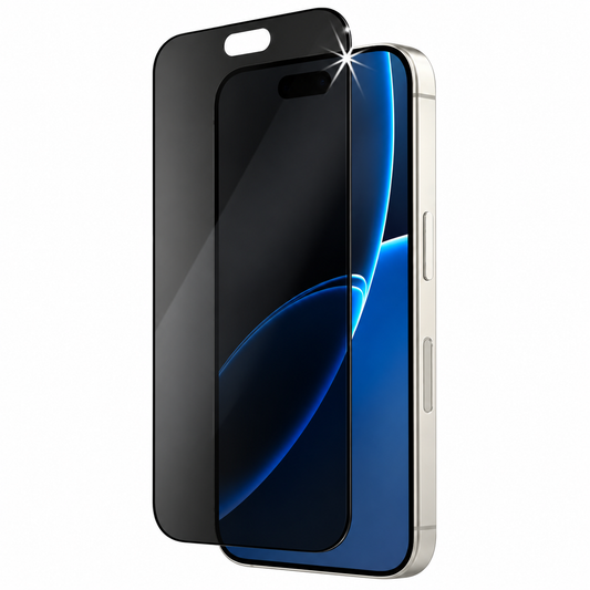 Privacy Glass Screen Protector w/Dust-Free Install Tray