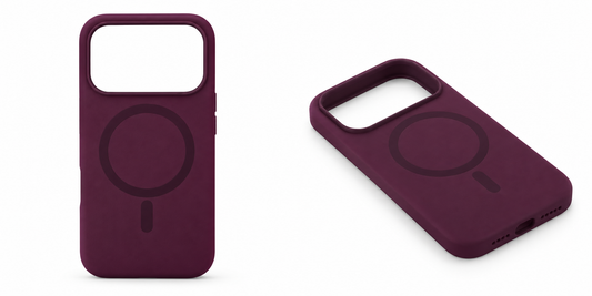 SPECTRUM Pro Slim Silicone MagSafe Case - Dark Cherry