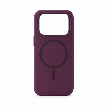 SPECTRUM Pro Slim Silicone MagSafe Case - Dark Cherry