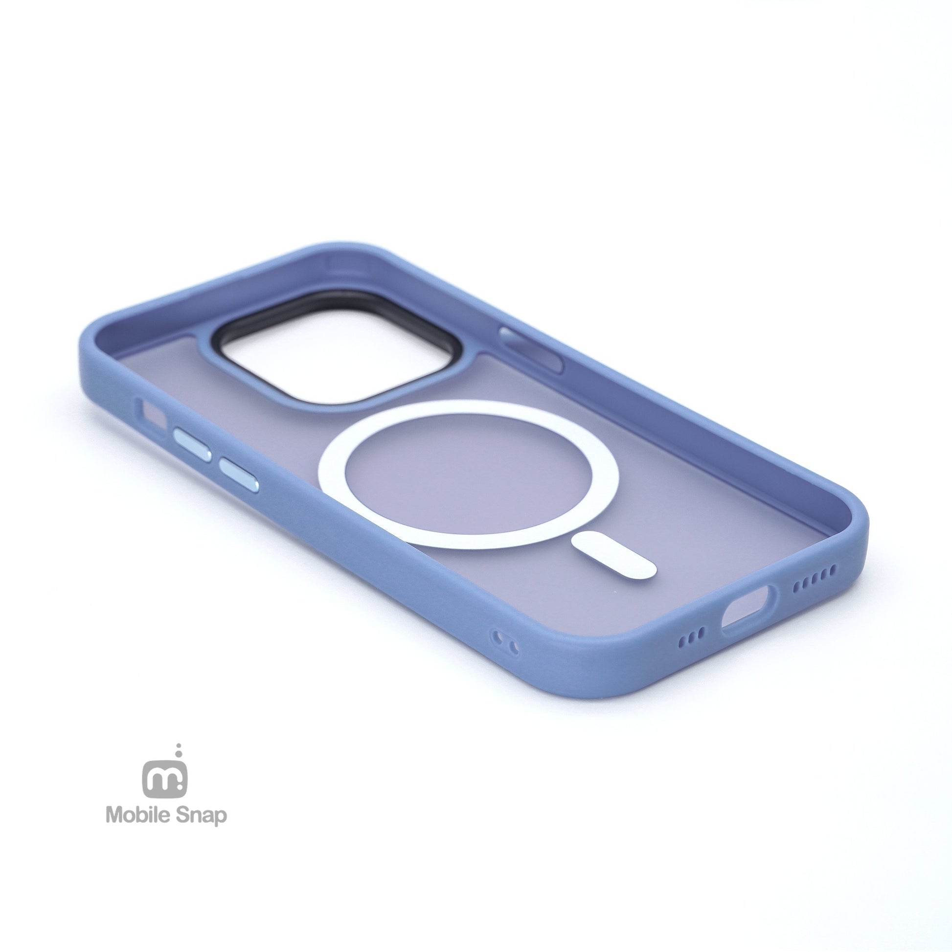 iPhone 14/13 Aura Indigo Baby Blue Case w/Magsafe - PREMIUM ALLOY BUTTONS BULK