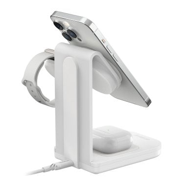 Otterbox 3-in-1 Charging Station Made for MagSafe w/ Apple Watch Charger + Airpods - White