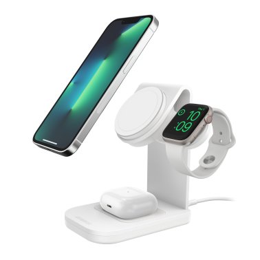Otterbox 3-in-1 Charging Station Made for MagSafe w/ Apple Watch Charger + Airpods - White