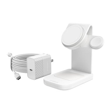 Otterbox 3-in-1 Charging Station Made for MagSafe w/ Apple Watch Charger + Airpods - White