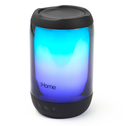 iHome PlayGlow + rechargeable Color Changing étanche — Haut-parleur Bluetooth avec Mega Batterie — noir